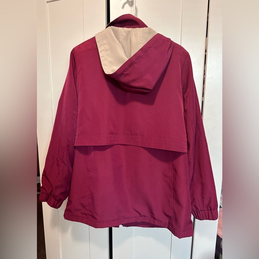 Croft & Barrow Red/Dark Pink Zip Up Hoodie‎ Jacket size L - Picture 6 of 7